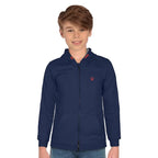 Boys Collared Neck Blue Sweatshirt