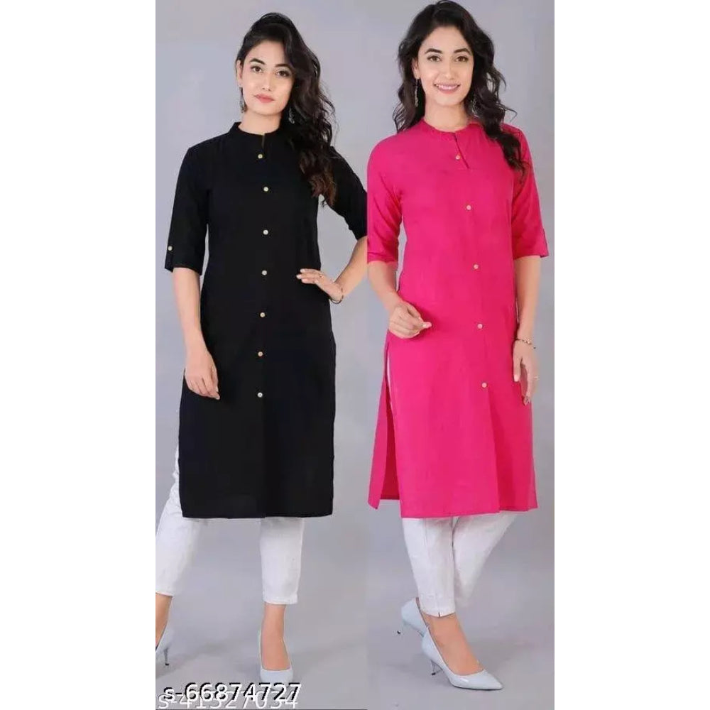 Cotton Slub Kurti For Women Combo Pack