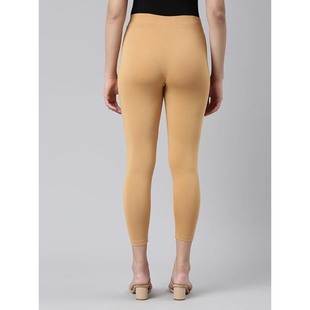 Mustard Skinny Fit High Ankle Length Leggings