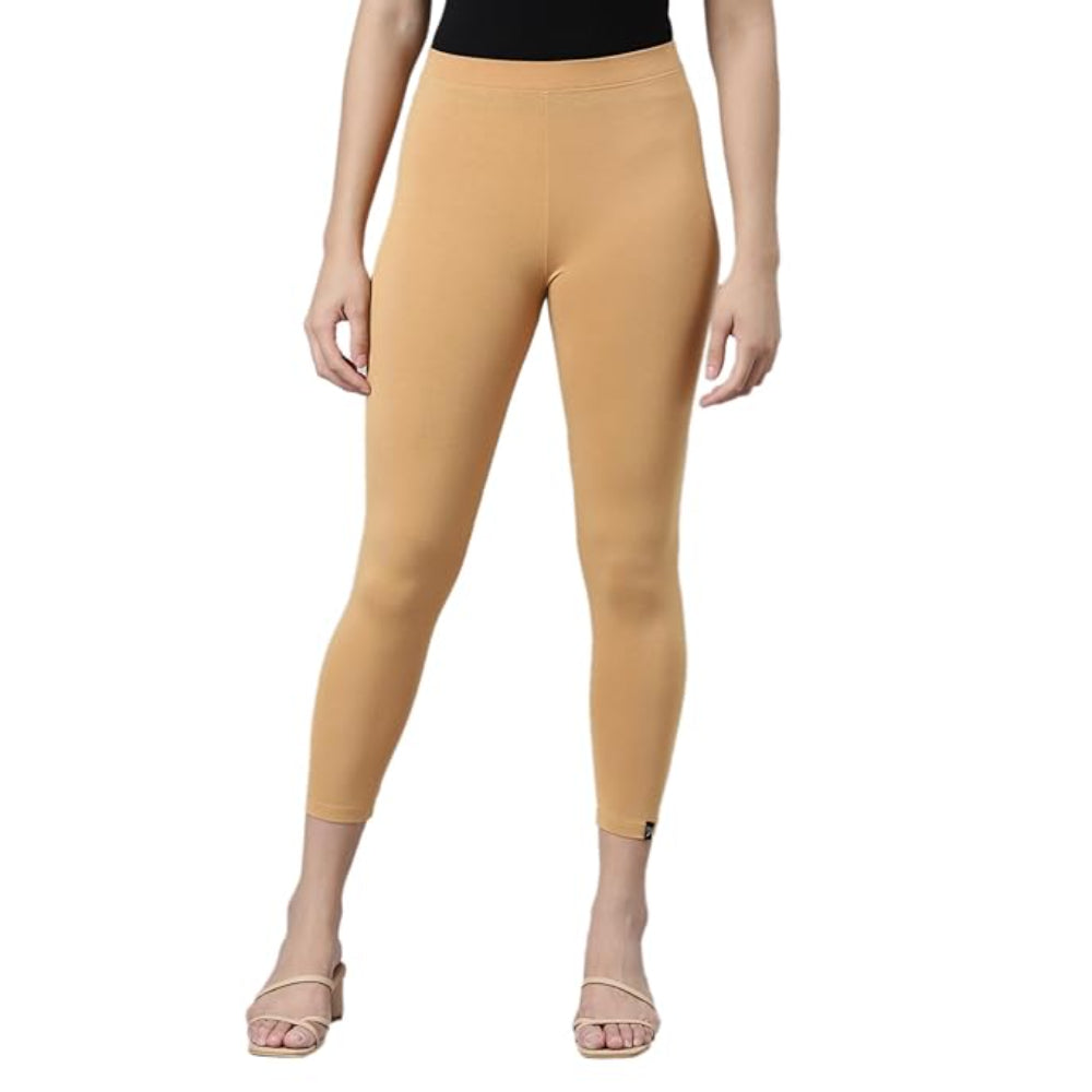 Mustard Skinny Fit High Ankle Length Leggings