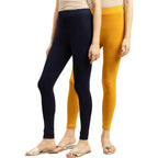 Pk 2 Classy Women Cotton Ankle Length Leggings