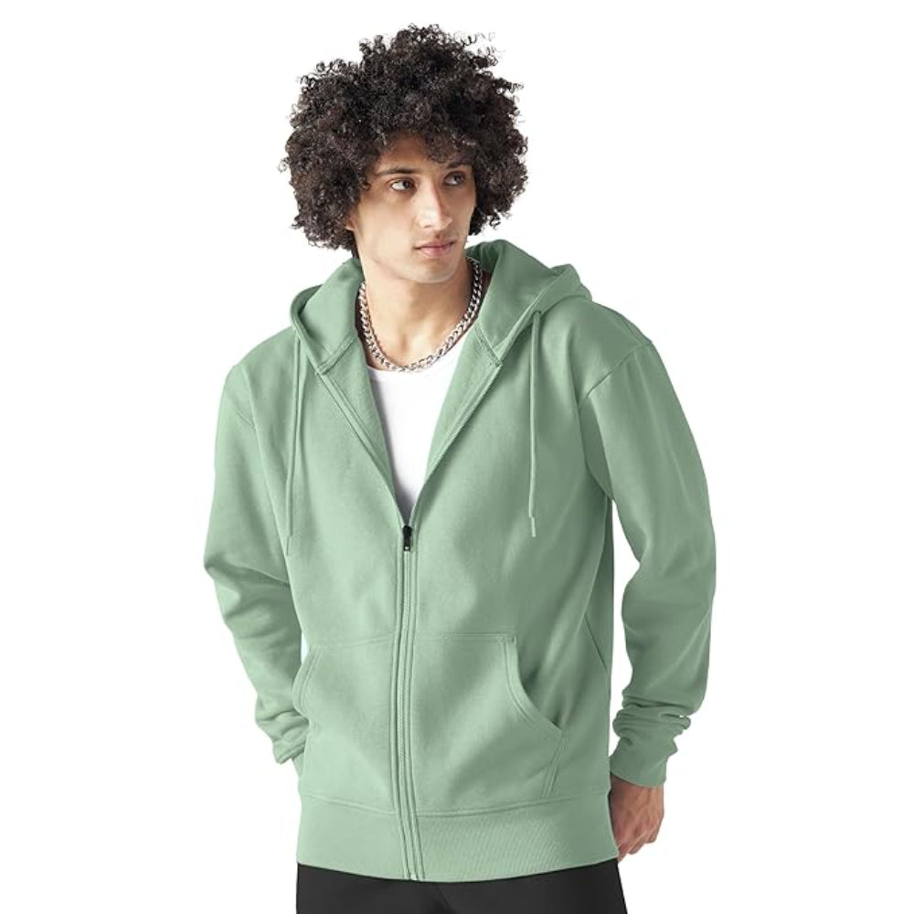 Men Cotton Fleece Pista Hoodie.