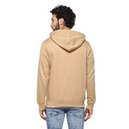 Mens Fleece Plain Biscuit Hoodie