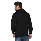 Men Plain Solid Black Hoodie
