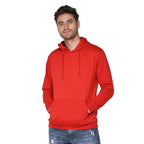 Men Plain Solid Red Hoodie