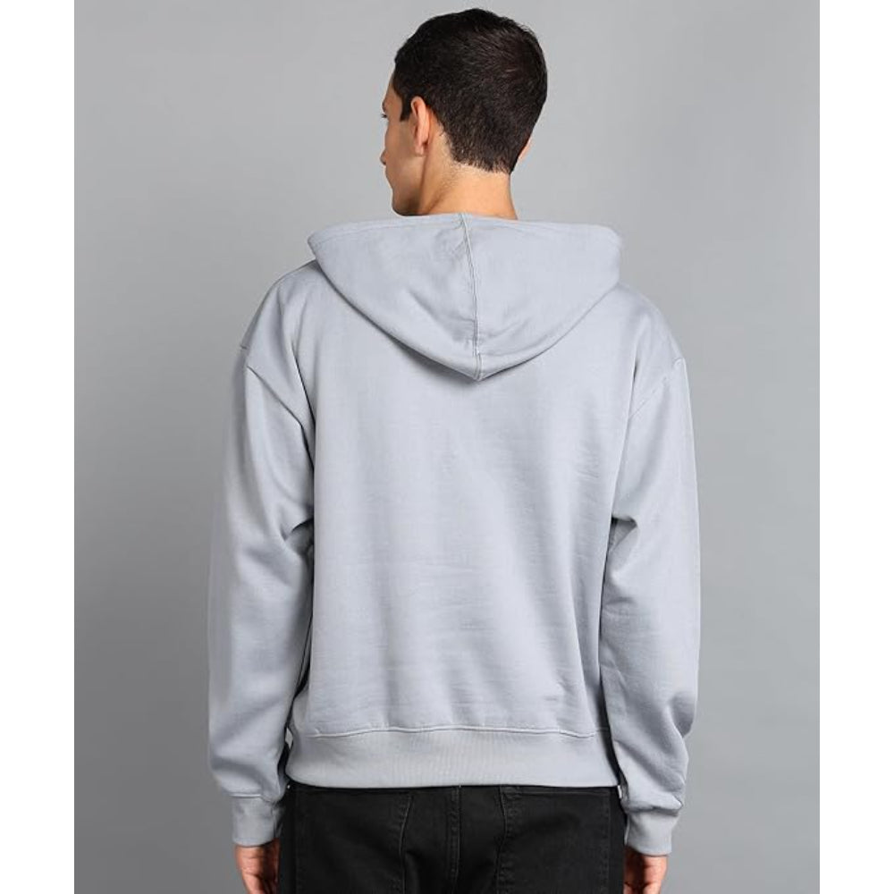 Men's Cotton Oversize Grey Hoodie