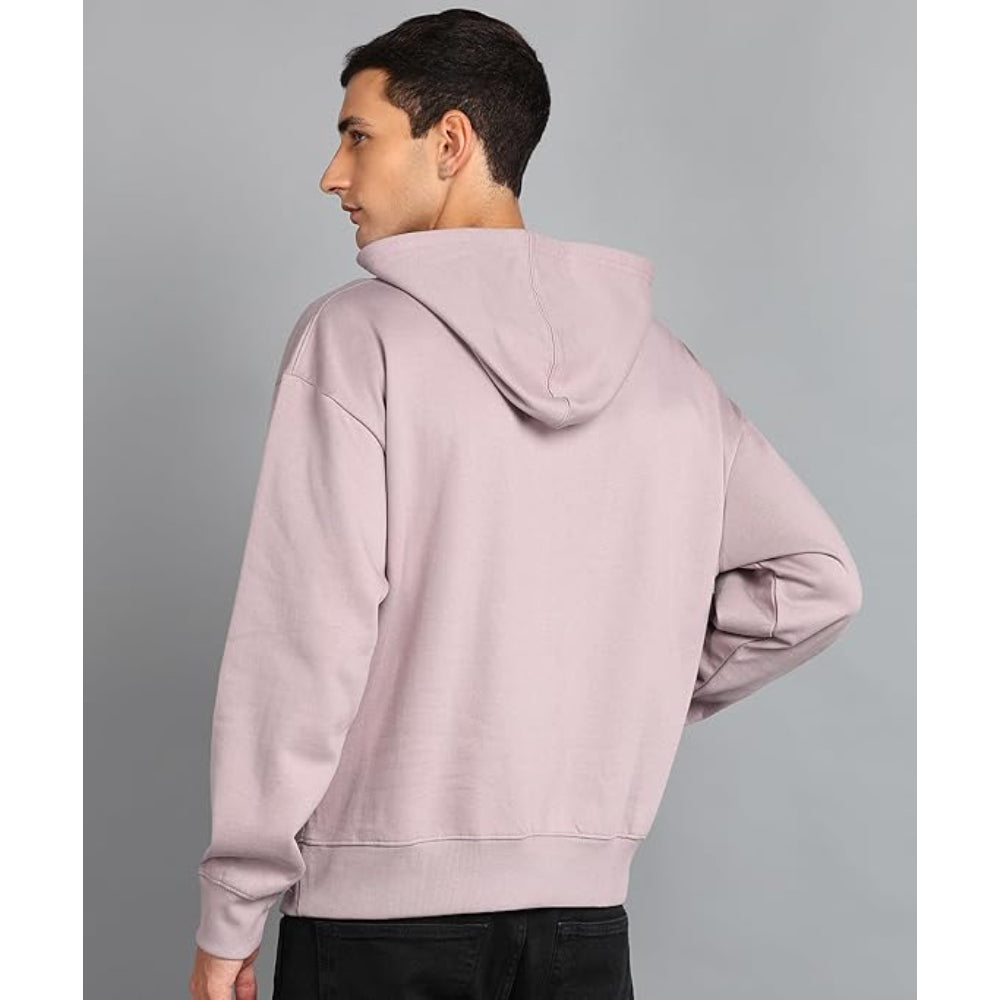 Men's Cotton Oversize Light Purple Hoodie
