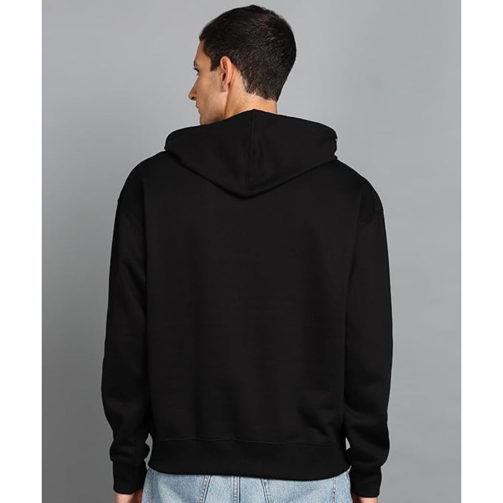Men's Cotton Oversize Black Hoodie