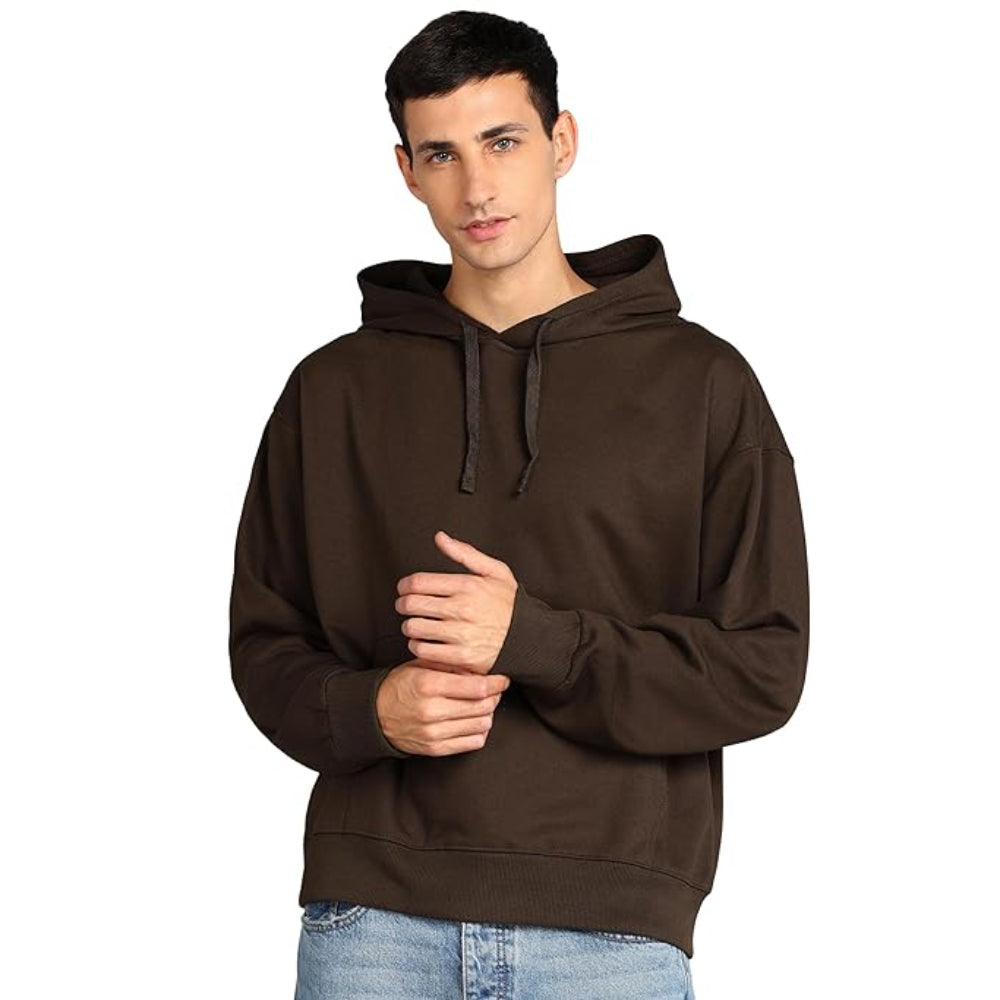 Men's Cotton Oversize Coffee Hoodie