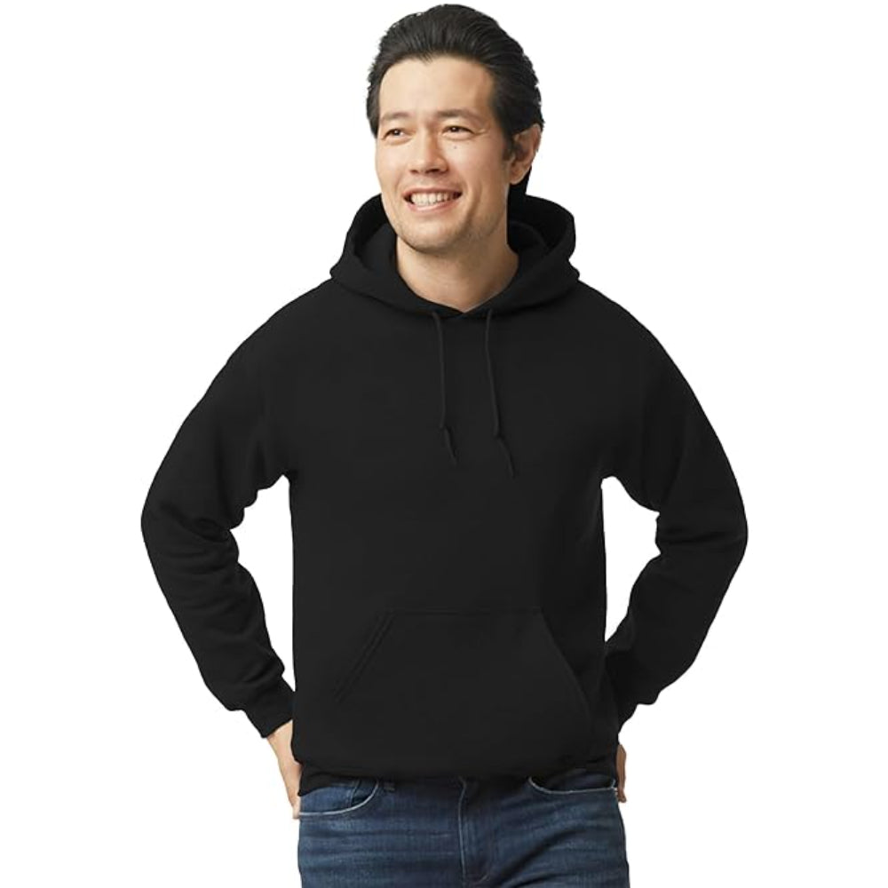 Men's Cotton Blend Black Hooded