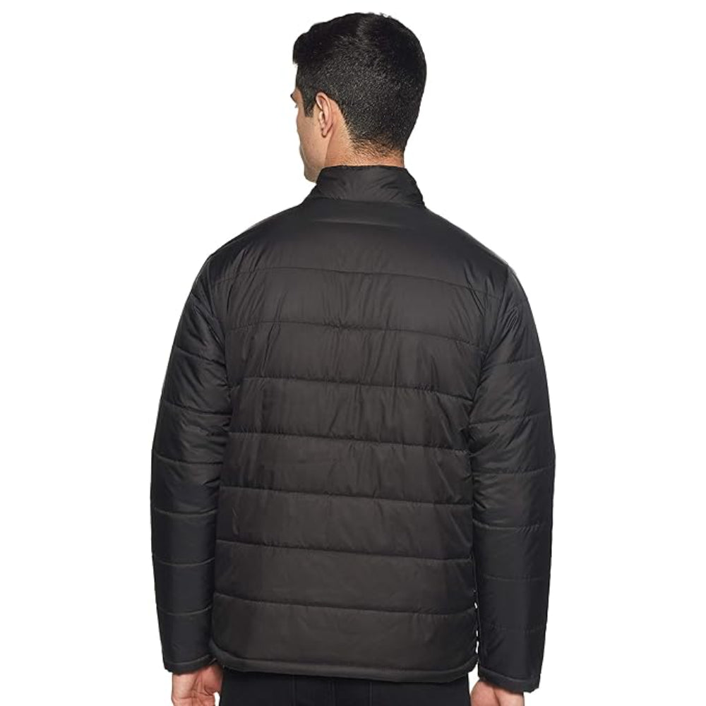 Men's Polyester Standard Black Jacket
