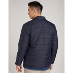 Men's Polyester Standard Navy Blue Jacket