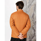 Men's Polyester Standard Orange Jacket