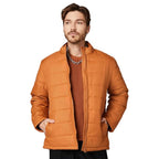 Men's Polyester Standard Orange Jacket