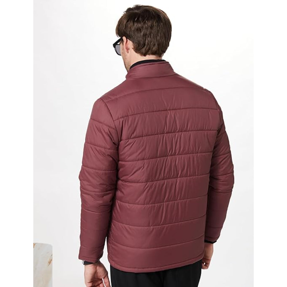 Men's Polyester Standard Wine Jacket