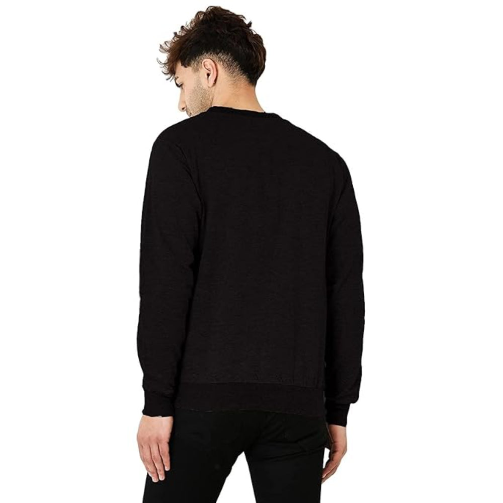 Men's Loopknit Regular Fit Black Jacket