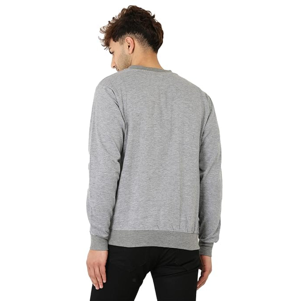 Men's Loopknit Regular Fit Grey Jacket