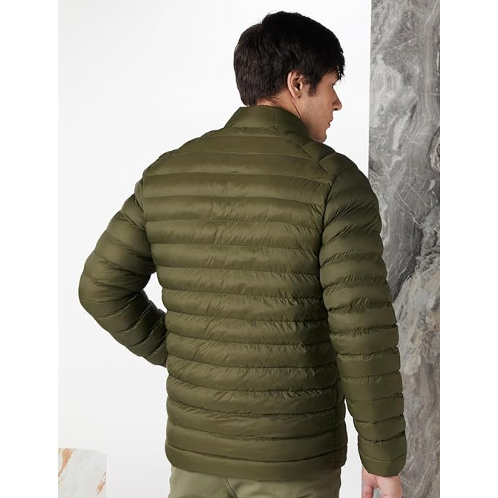 Mens Nylon Short Length Puffer Jacket