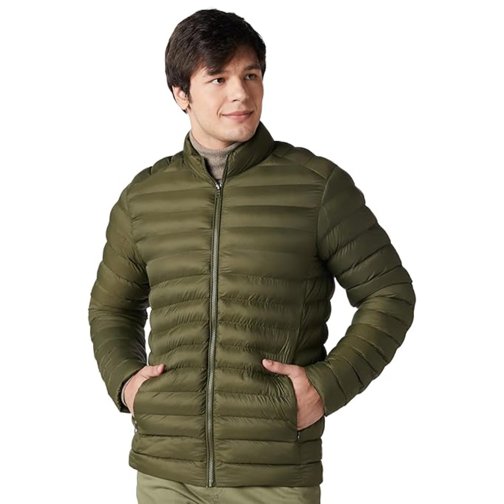 Mens Nylon Short Length Puffer Jacket
