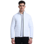 Men Bomber Puffer White Jacket