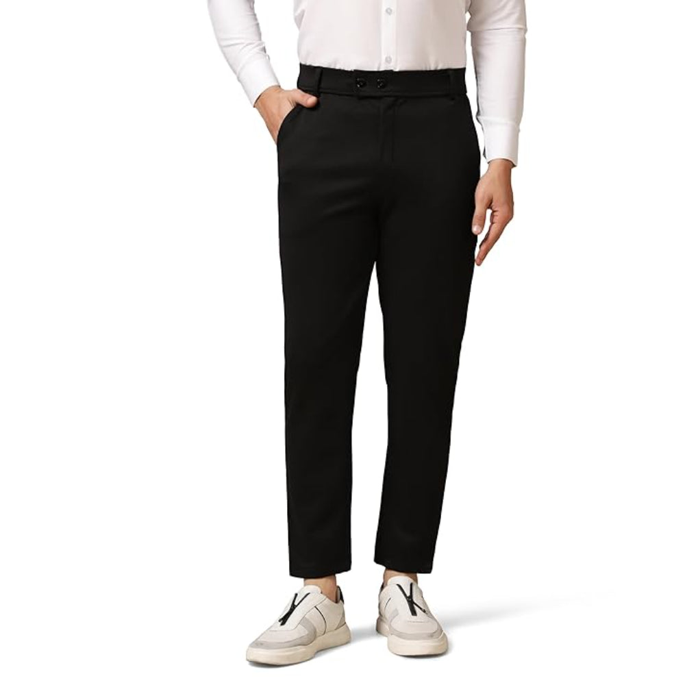 Men's Regular Casual Black Pants