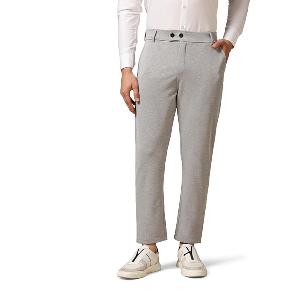 Men's Regular Casual Grey Pants