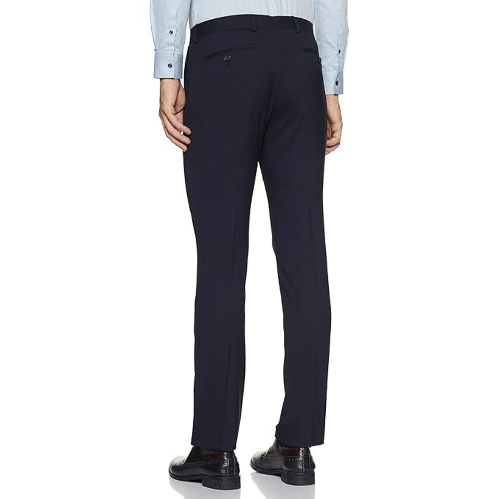 Men's Stretchable Formal Dark Blue Pants