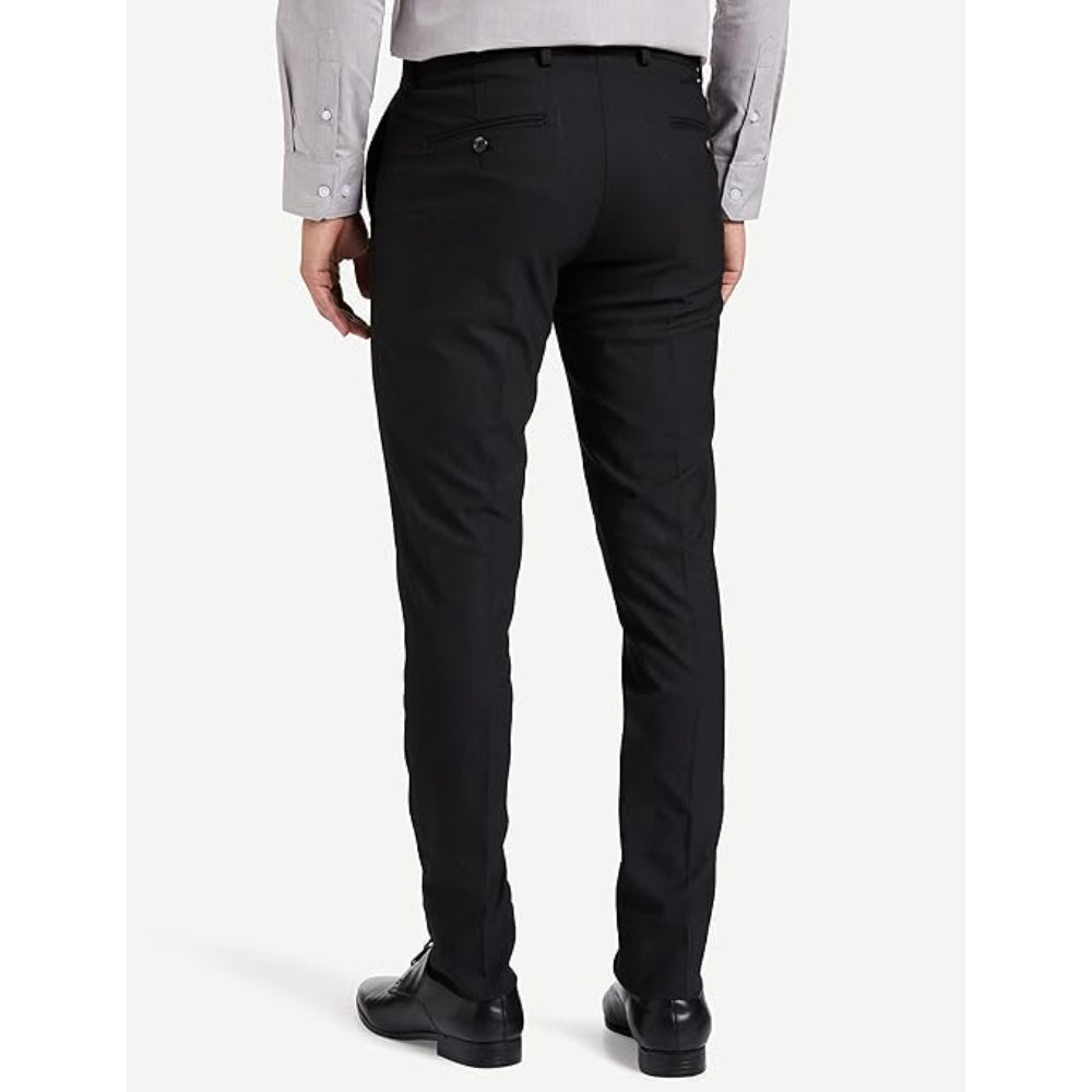 Men's Stretchable Formal Dark Charcoal Pants