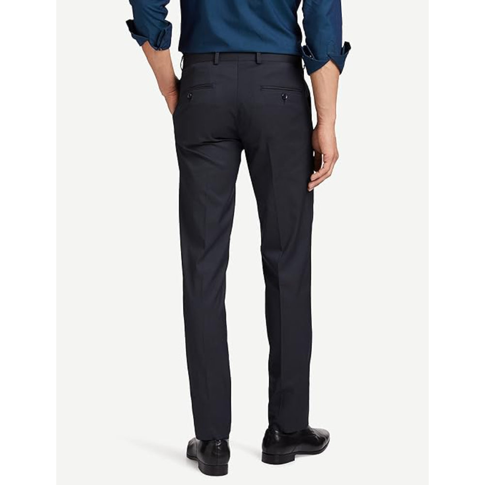Men's Stretchable Formal Midnight Blue Pants