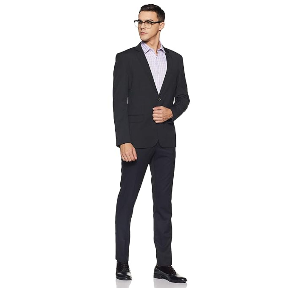 Men's Stretchable Formal Navy Blue Pants
