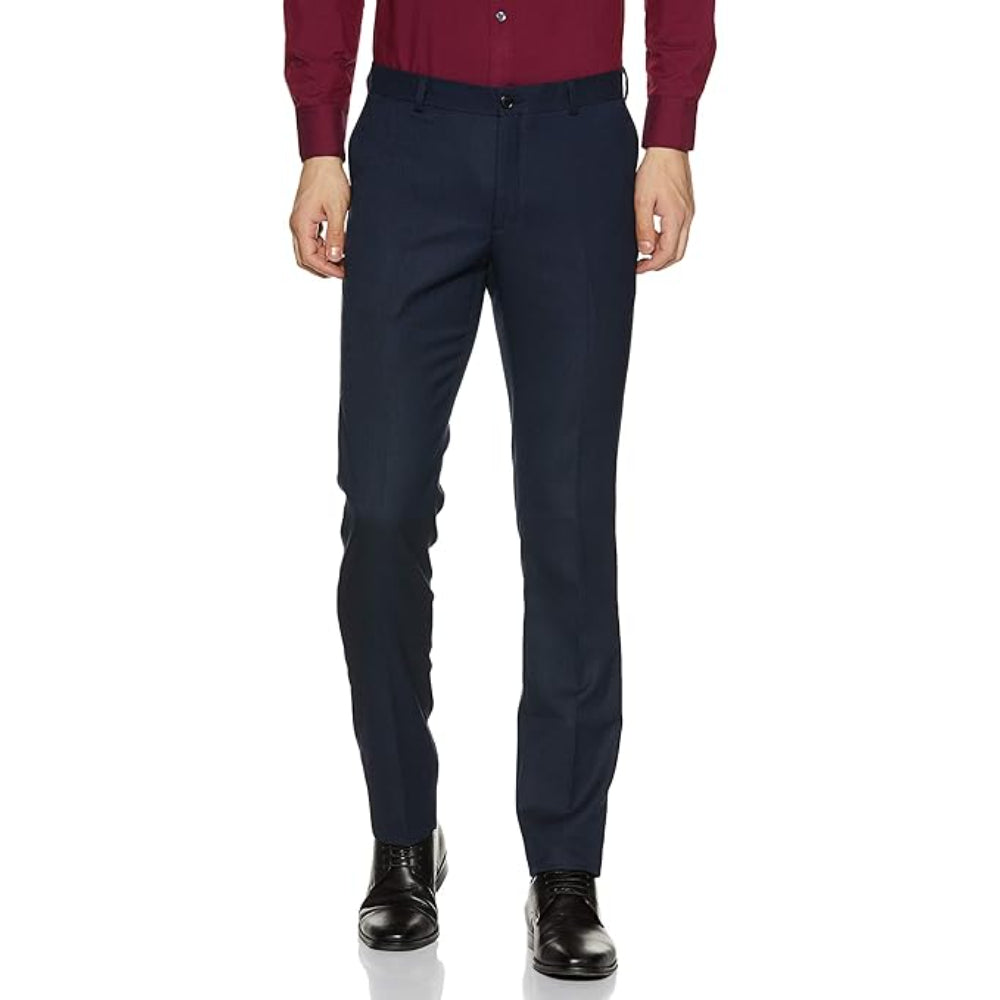 Men's Stretchable Formal Light Navy Pants