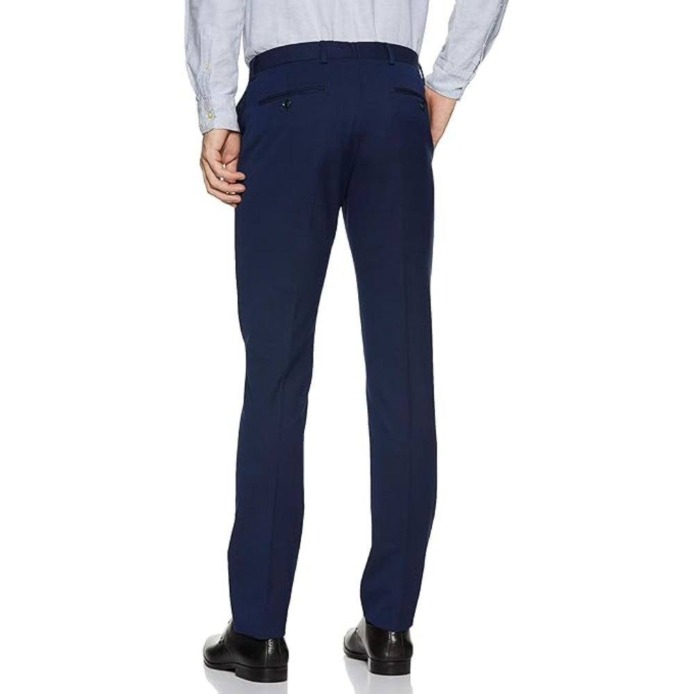 Men's Stretchable Formal Royal Blue Pants