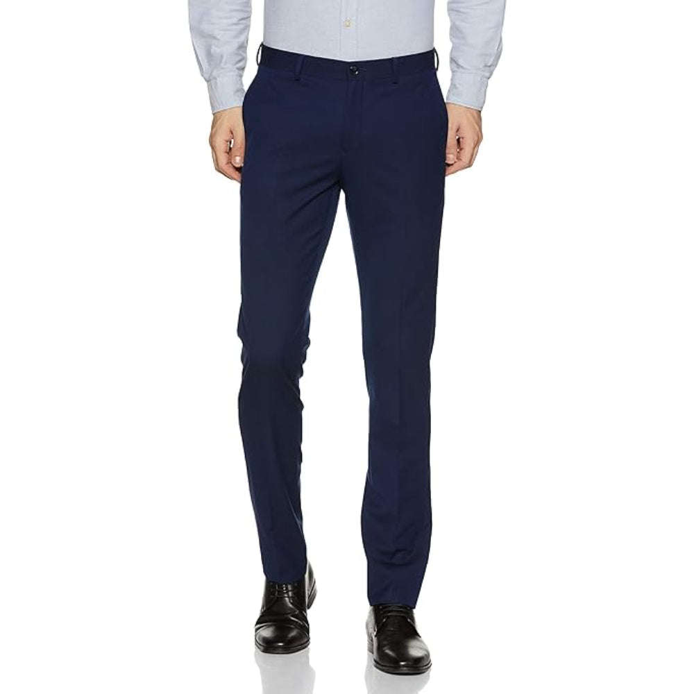 Men's Stretchable Formal Royal Blue Pants