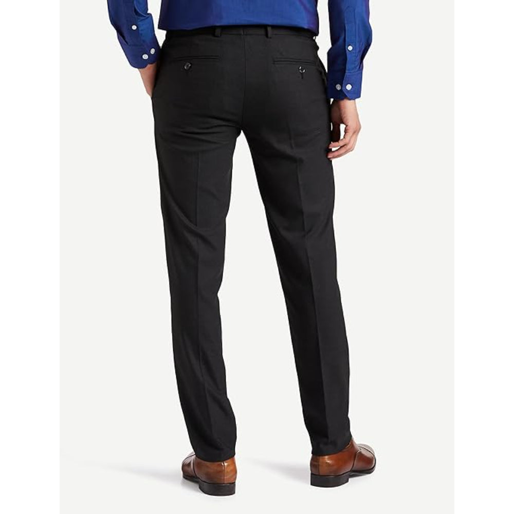 Men's Stretchable Formal Dark Grey Pants