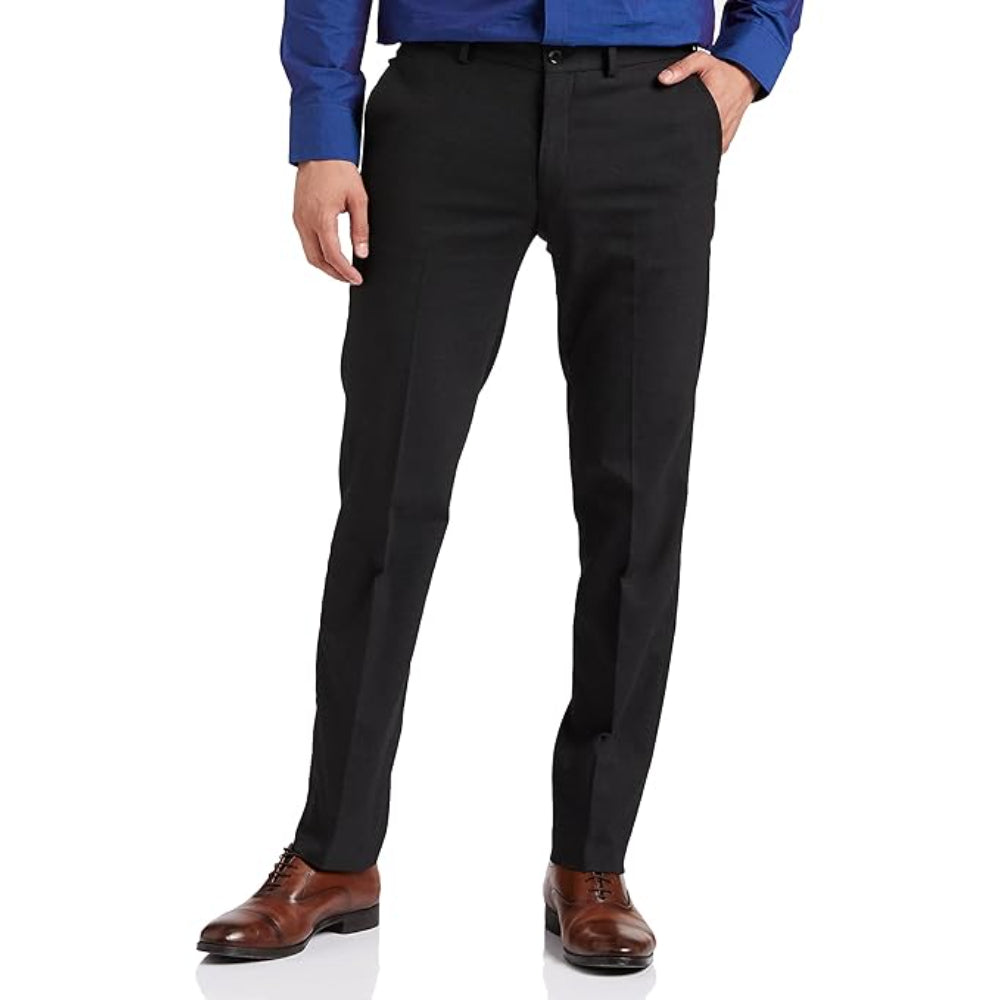 Men's Stretchable Formal Dark Grey Pants