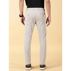 Men Chinos Casual Ash Grey Trousers