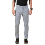 Men Chinos Casual Pale Blue Trousers
