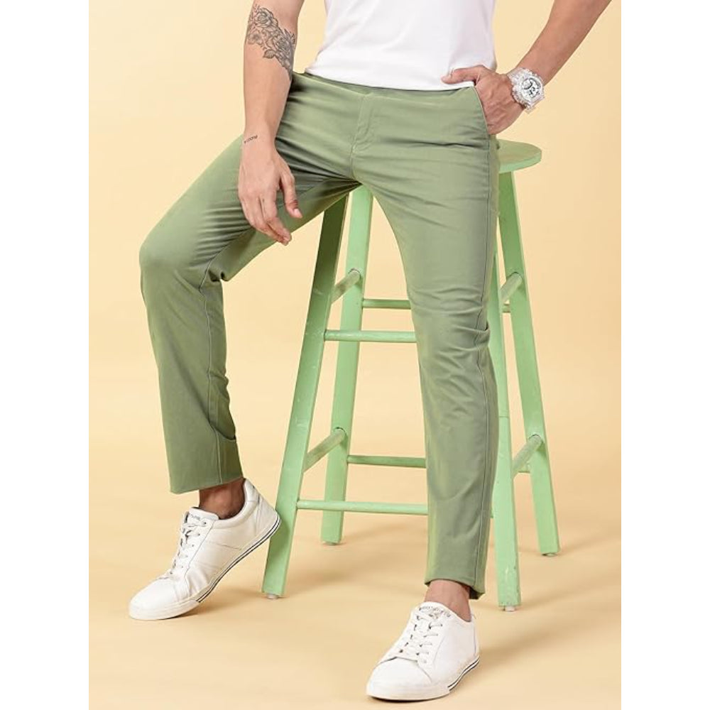 Men Chinos Casual Sage Trousers