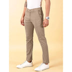 Men Chinos Casual Tan Trousers