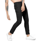 Men Plain Regular Fit Black Pant