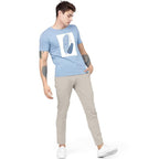 Men Plain Regular Fit Light Grey Pant