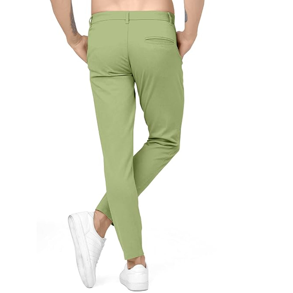 Men Plain Regular Fit Parrot Pant