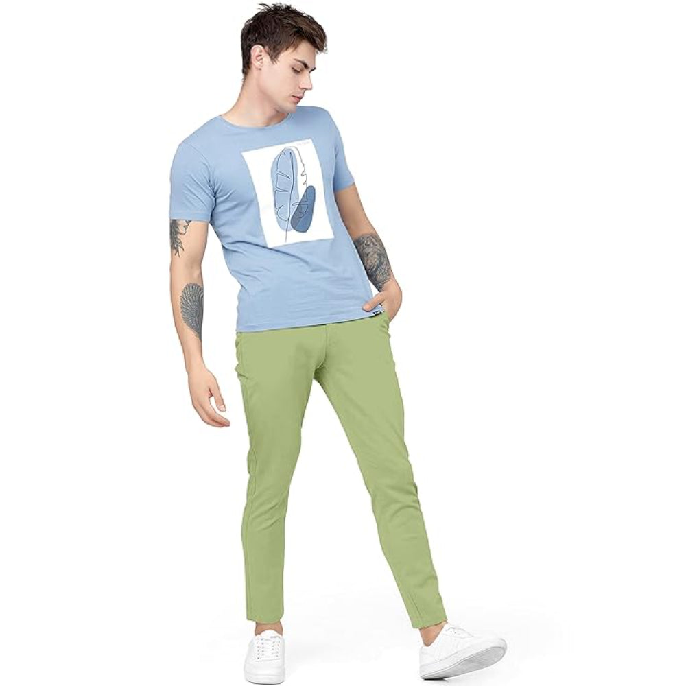 Men Plain Regular Fit Parrot Pant