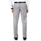 Men's Solid Formal Ash Grey Pants