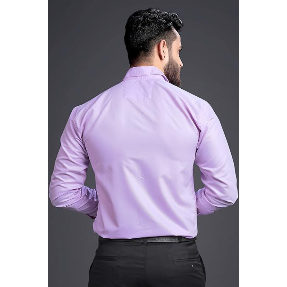 Men's Regular Fit Light Purple Formal Shirt