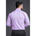 Men's Regular Fit Light Purple Formal Shirt