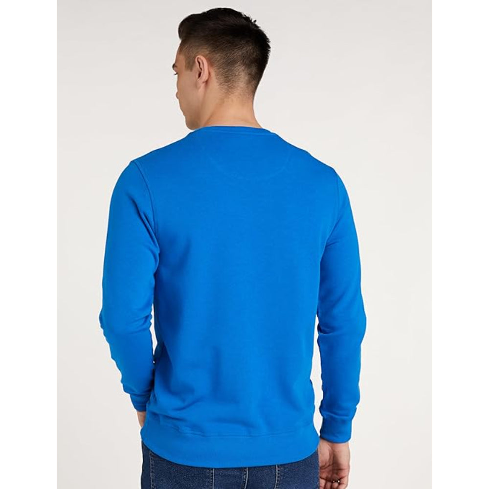 Men Plain Royal Blue Sweatshirt