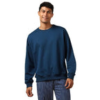 Men's Fleece Oversized Navy Blue Sweatshirt