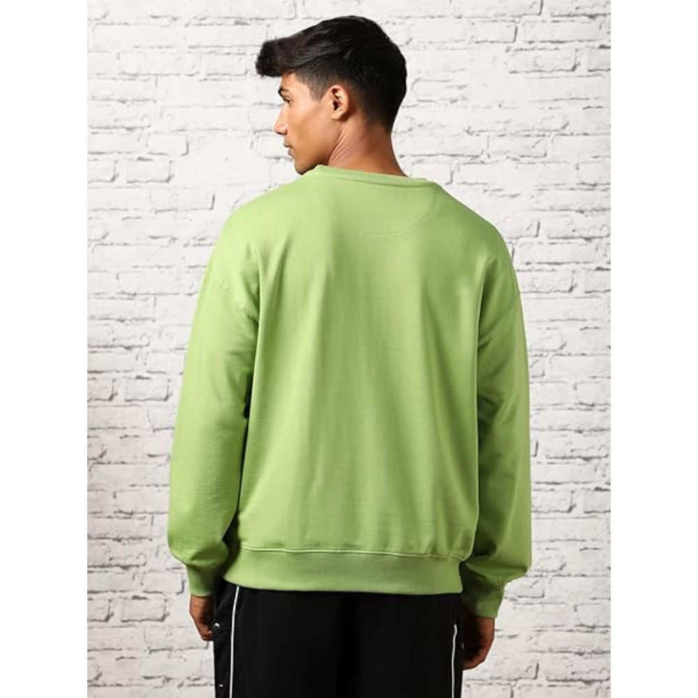 Men's Fleece Oversized Bay Leaf Sweatshirt