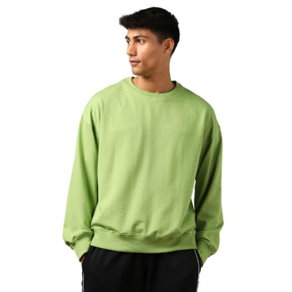 Men's Fleece Oversized Bay Leaf Sweatshirt